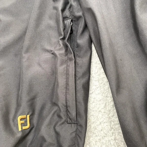 FootJoy FJ Jacket Mens XL Black Pullover Windbreaker Golf Golfer Performance - Picture 6 of 13